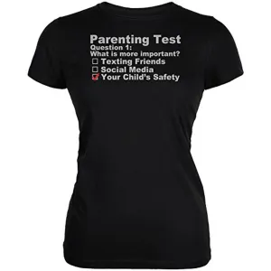 Parenting Test Child Safety Juniors Soft T Shirt