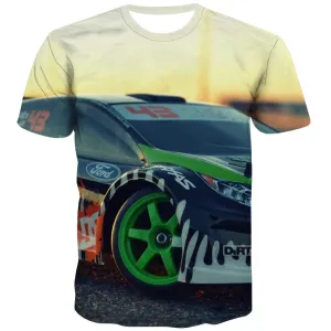 Racing Car T shirts Men Metal Tshirts Novelty City Tshirt Anime Gray T-shirts Graphic Retro Tshirts Cool