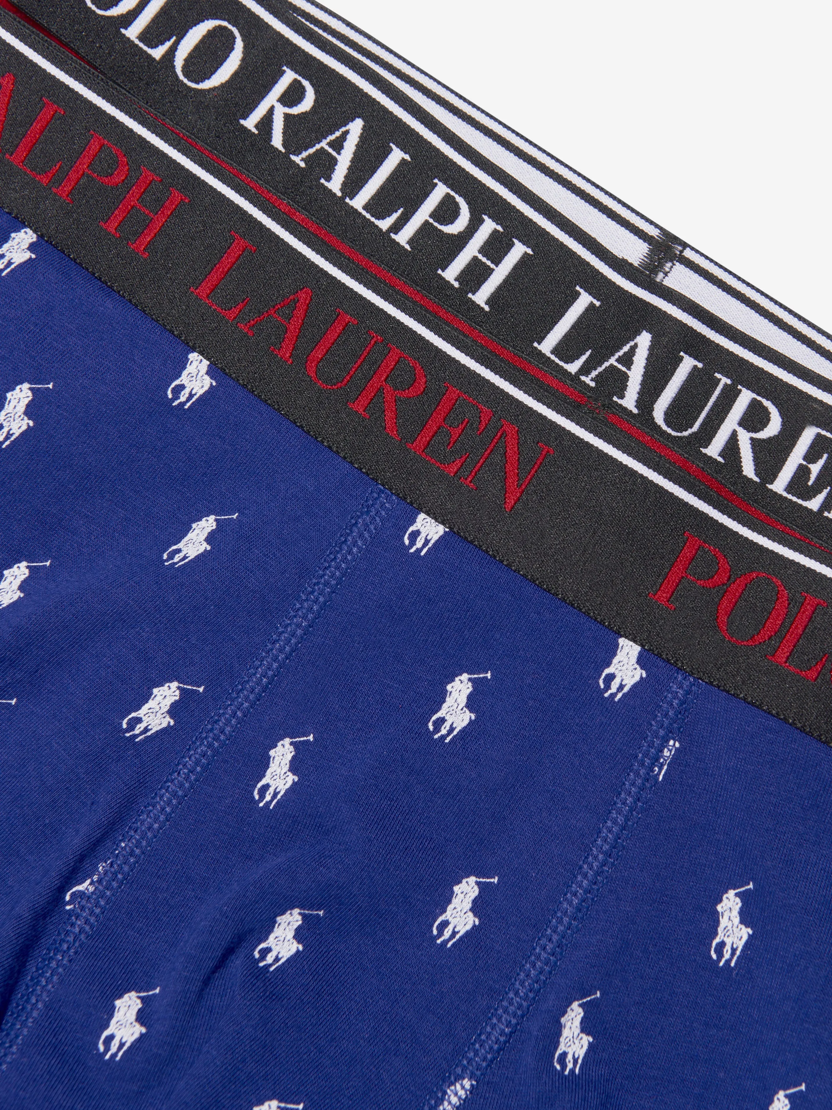 Ralph Lauren Boys 2 Pack Boxer Shorts Set in Red