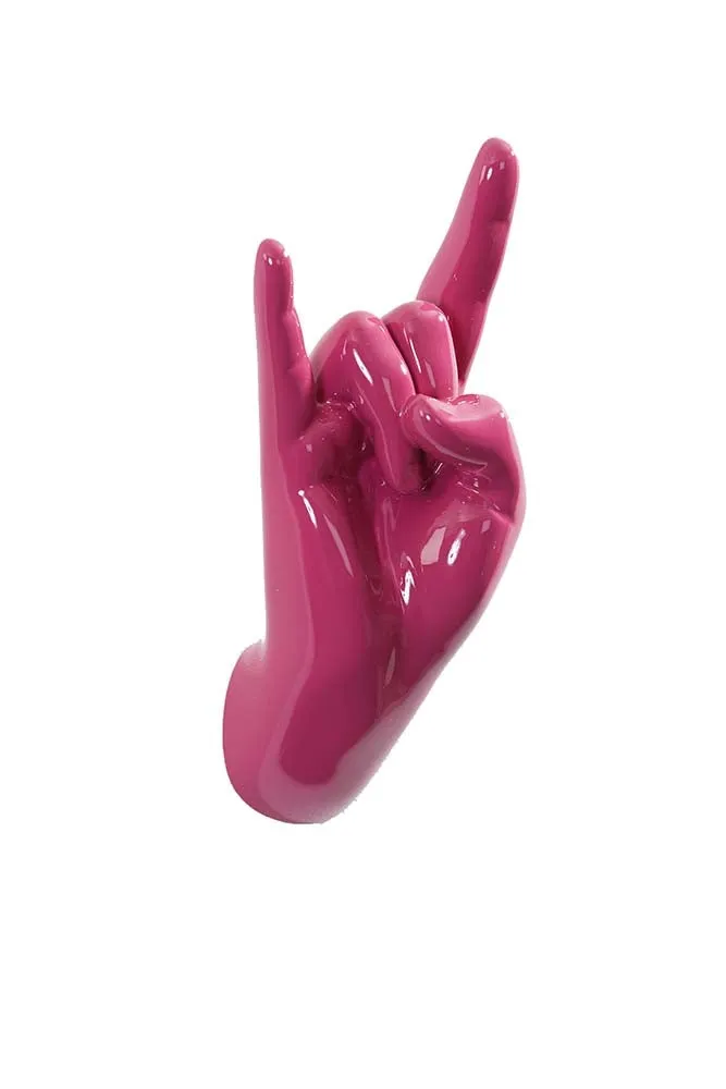 Rock On Hand Wall Art & Coat Hook