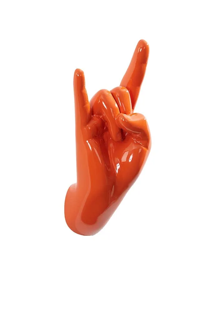 Rock On Hand Wall Art & Coat Hook