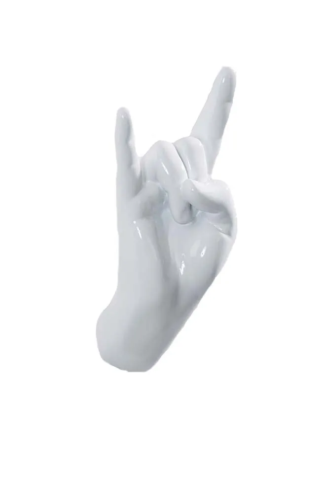 Rock On Hand Wall Art & Coat Hook
