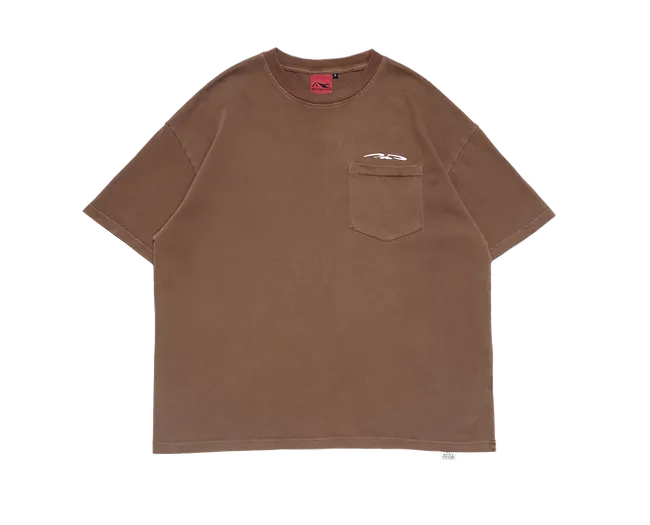 Rotten Paradise Tee: Coffee Logo Pocket Tee