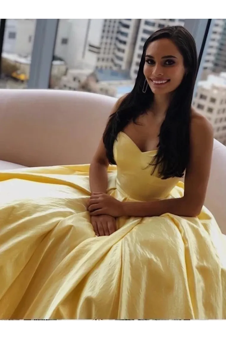 Simple Sweetheart Prom Dresses Long Cheap Formal SWKPH74HG6Z