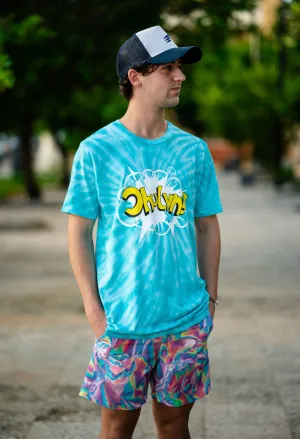 Slim Men Casual Short Holographic