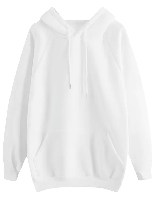 Solid Color Women's Sweatshirts / Long Sleeves Hoodie / Loose Hoodie With Front Pockets - SF0064