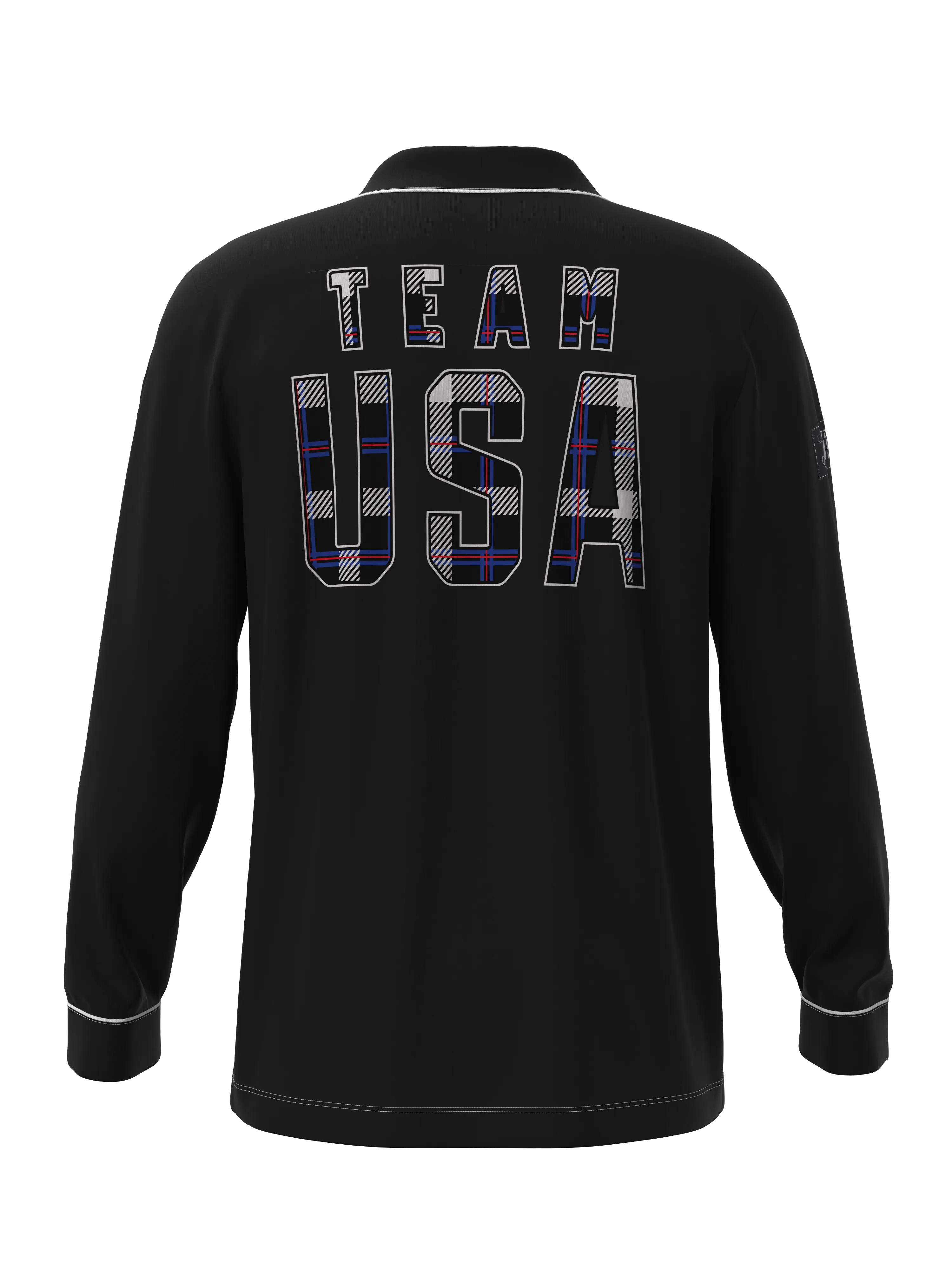 Team USA Plaid Button Down Long Sleeve Tops (Men's)