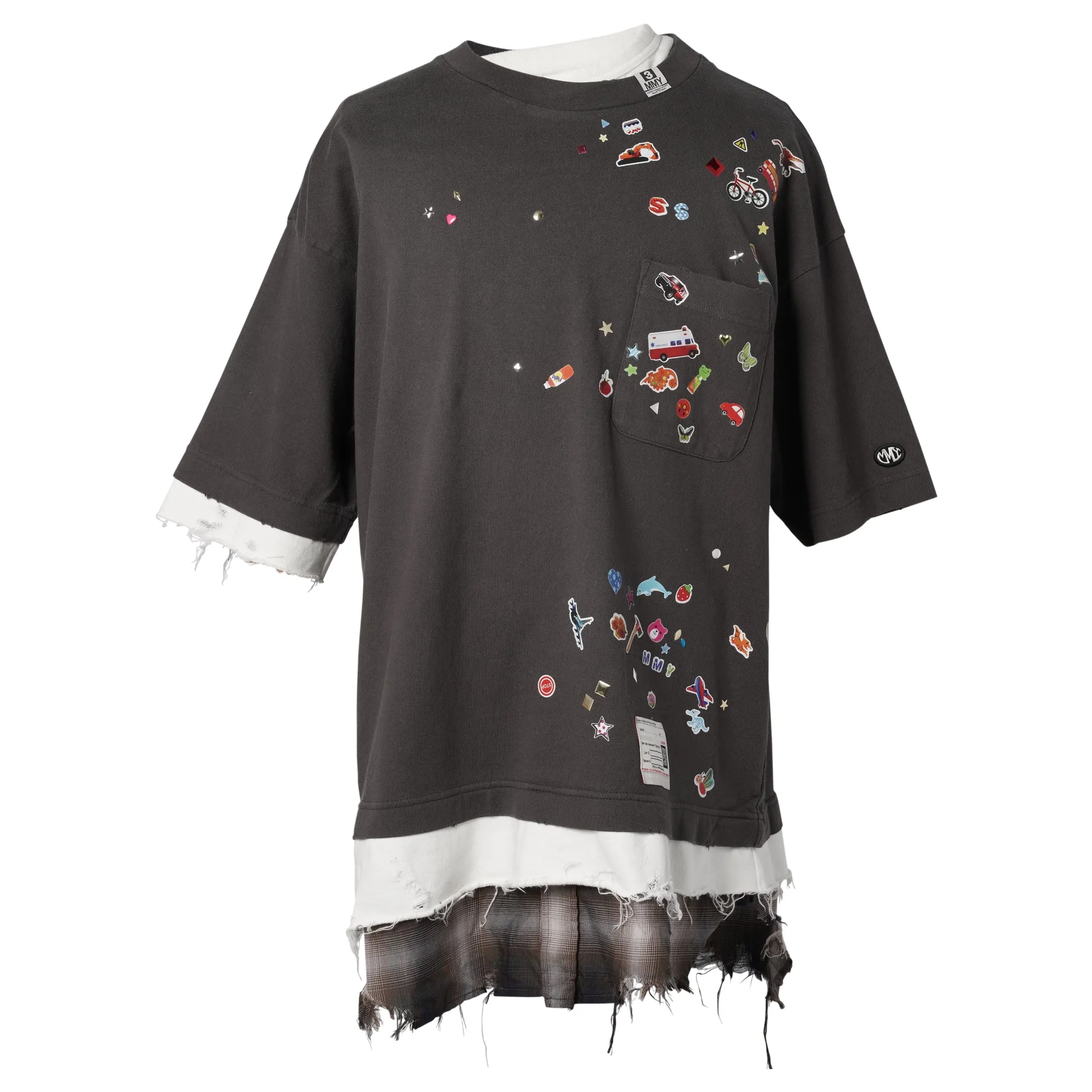TRIPLE LAYERED TEE / BLACK