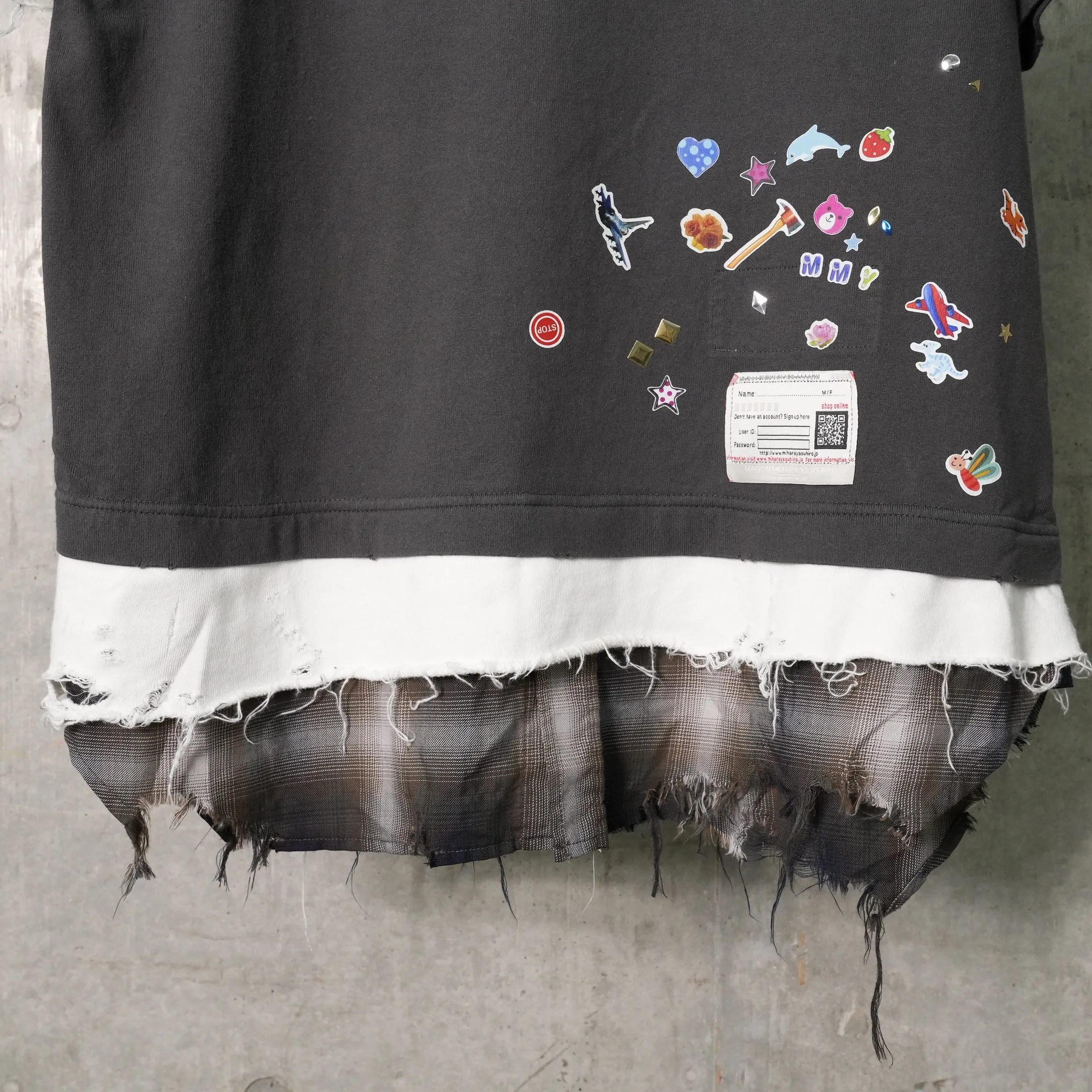 TRIPLE LAYERED TEE / BLACK