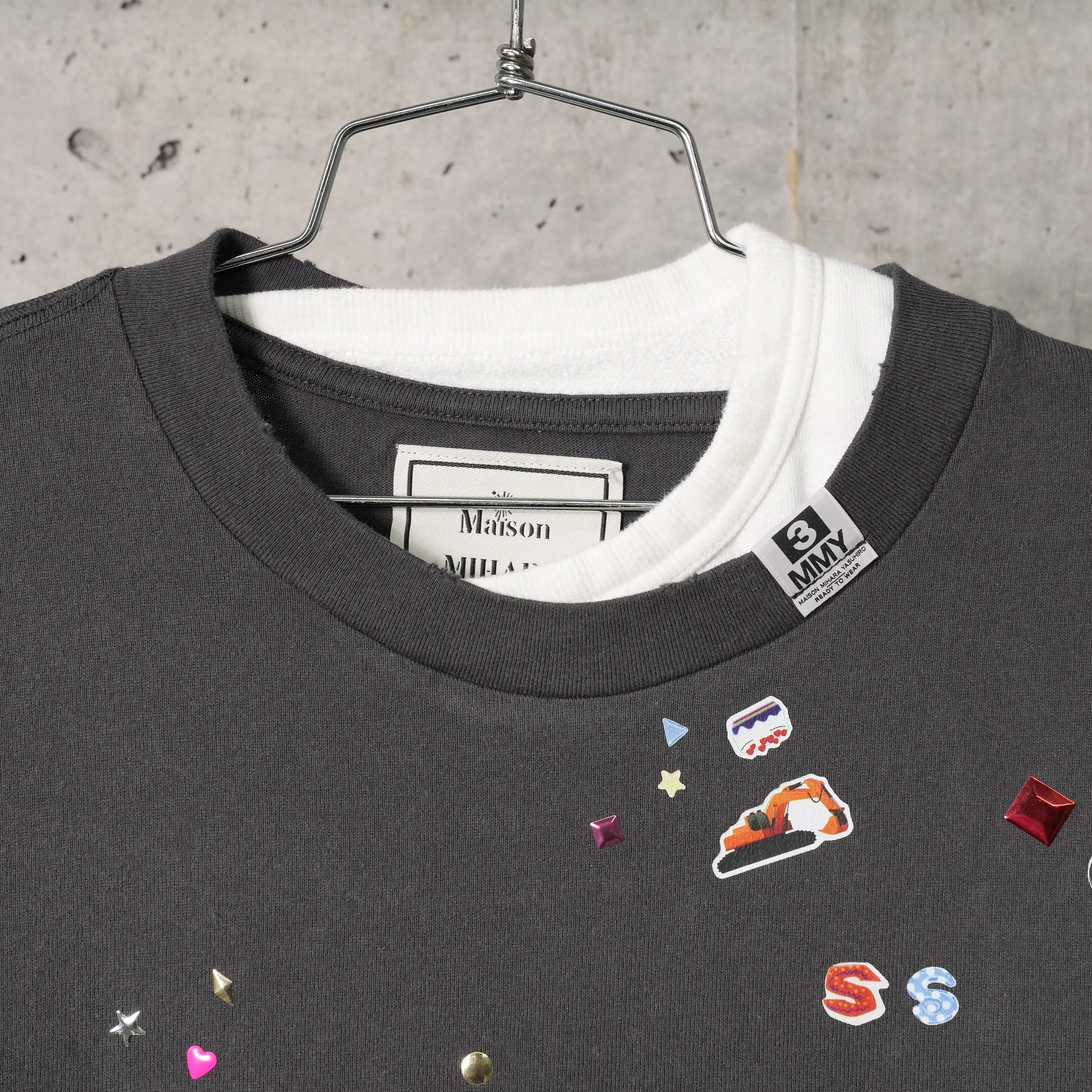 TRIPLE LAYERED TEE / BLACK