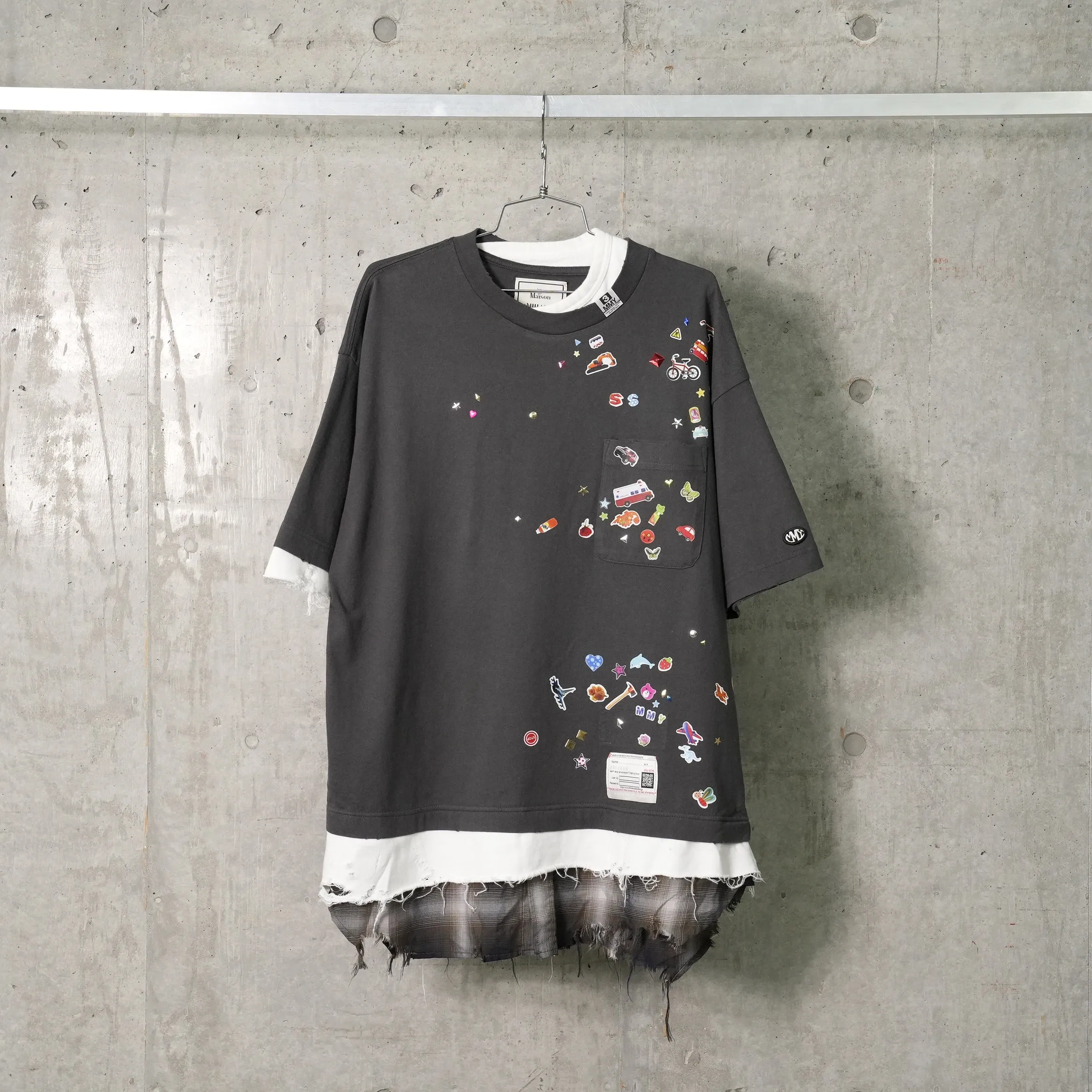 TRIPLE LAYERED TEE / BLACK