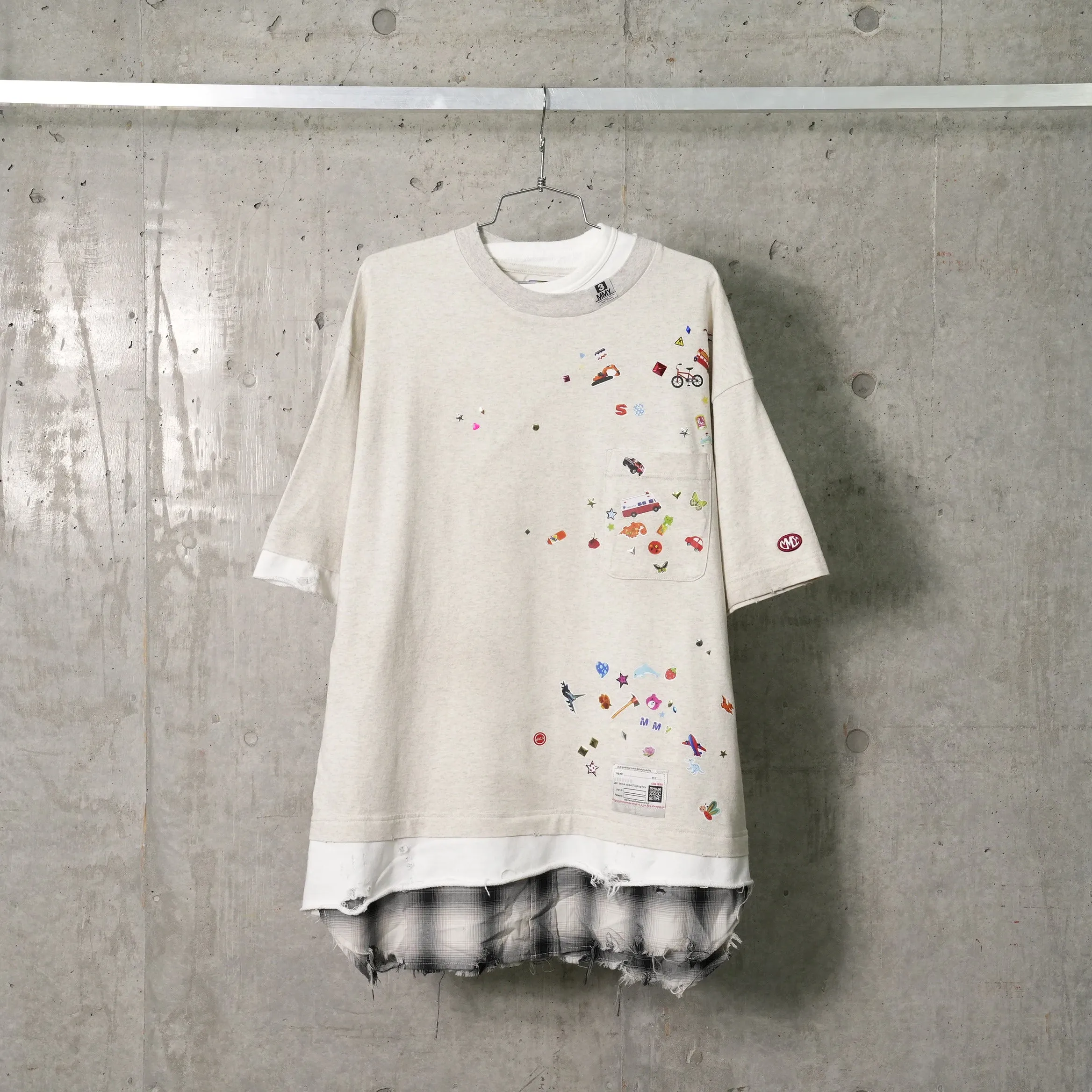 TRIPLE LAYERED TEE / WHITE