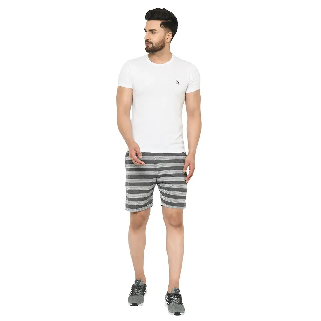 Vimal Jonney Grey Shorts For Men's