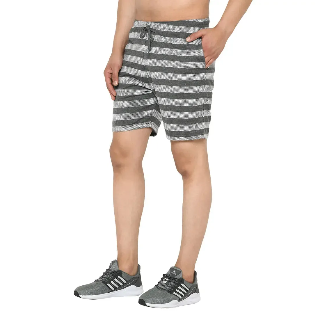 Vimal Jonney Grey Shorts For Men's