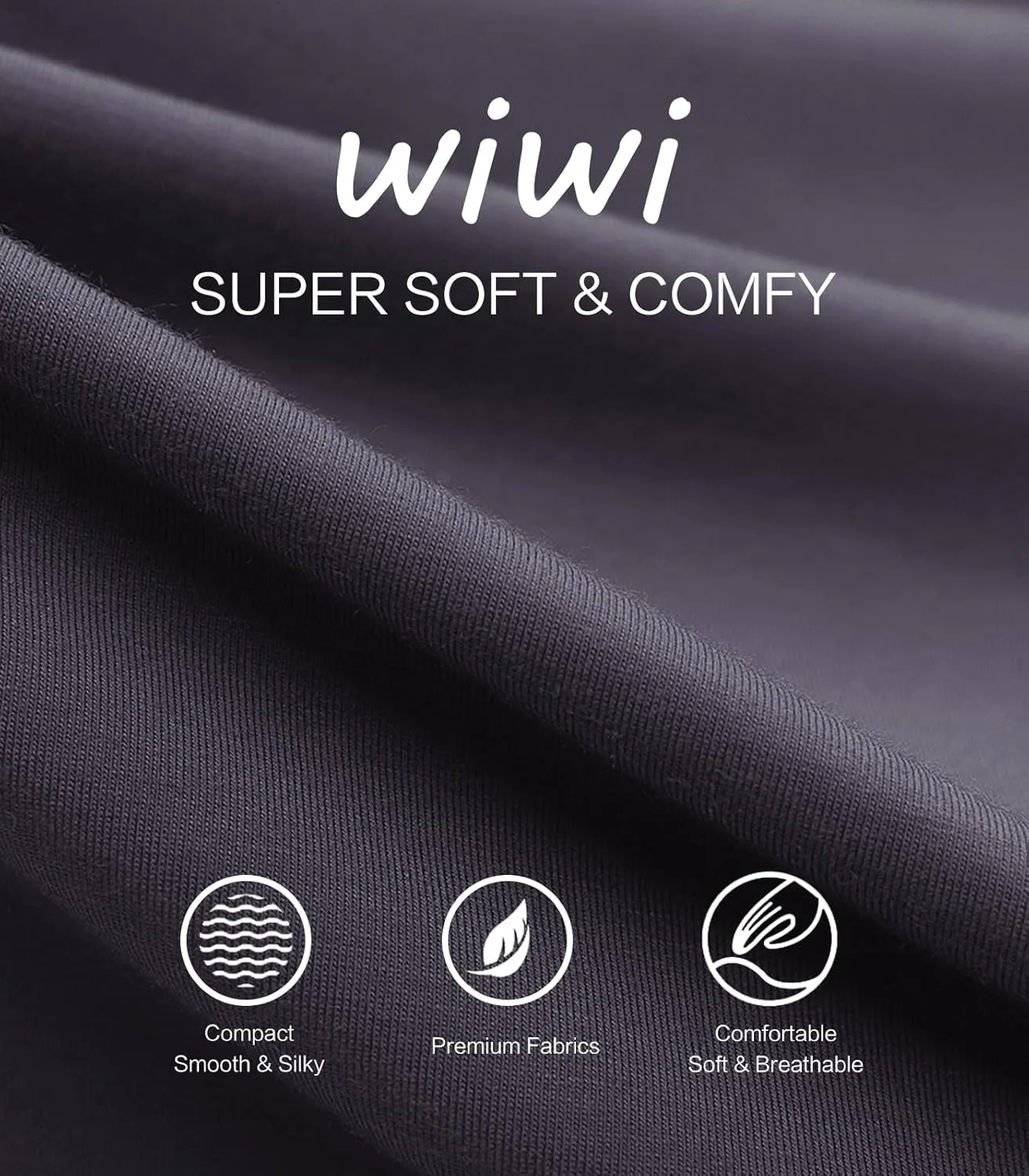 WiWi Viscose Capri Pants for Women Wide Leg Pajama with Pockets Soft Knit Lounge Sleep Pj Bottoms S-XXL