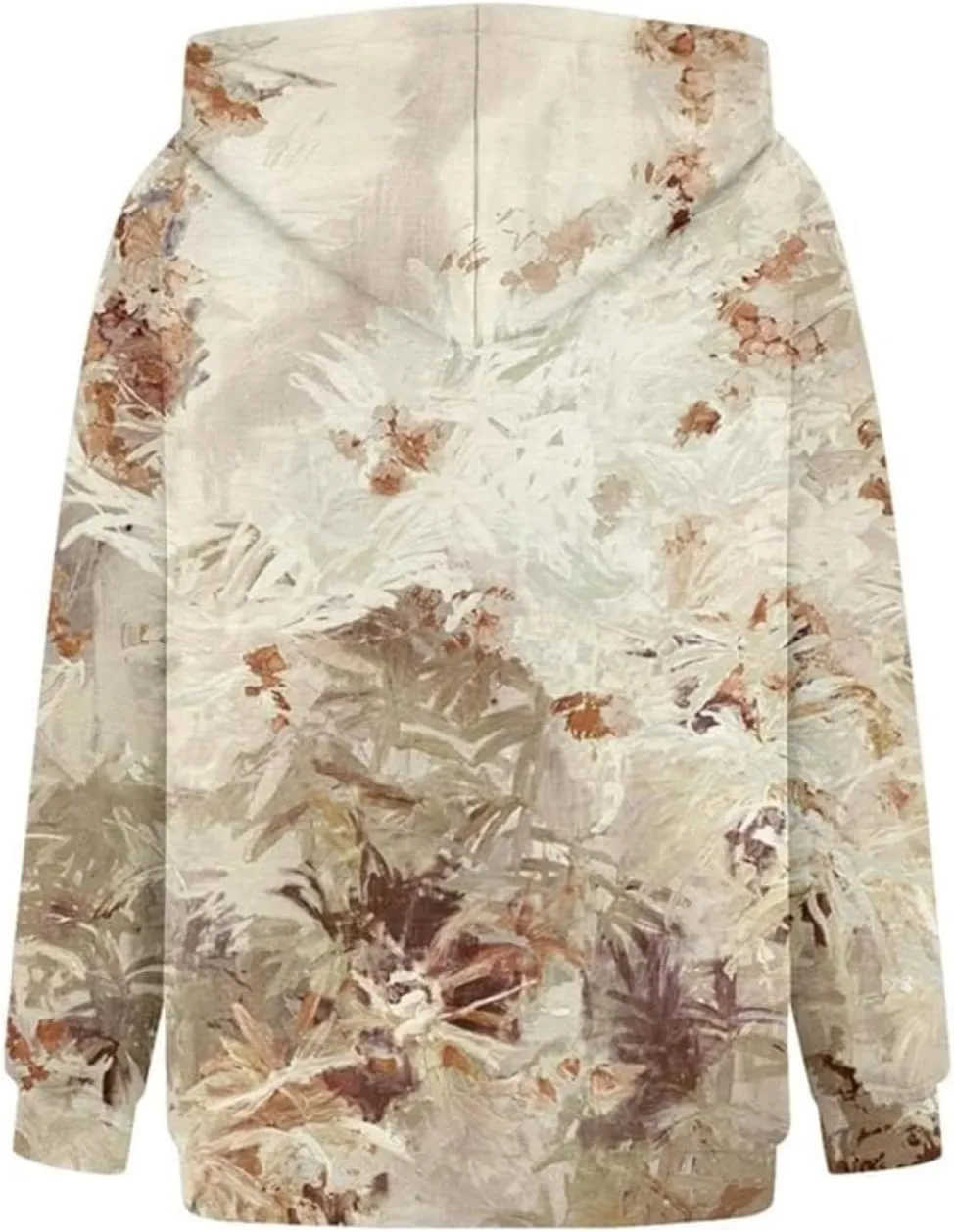 Womens Camo Hoodie Maple Leaf Print Oversized Pullover Sweatshirt Men Casual Loose Fit Long Sleeve Hoodies with Pocket