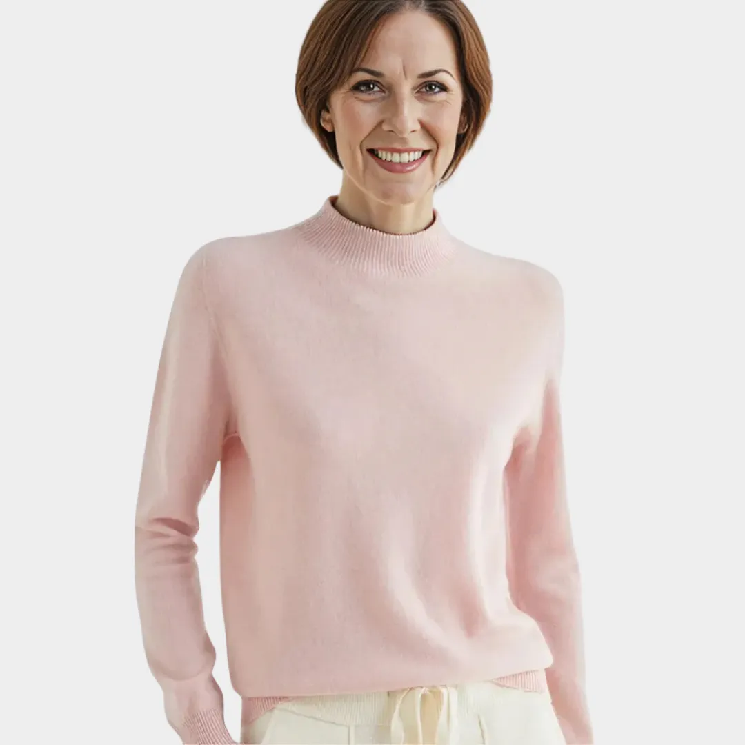 Women's Merino Wool Sweater  100% Cashmere  Turtleneck  Long Sleeve  Warm & Soft Knit Pullover  Multiple Colours