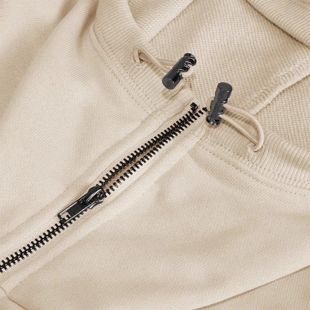 Women's Zip-Up Loose Solid Hoodie with Pockets - SF1586